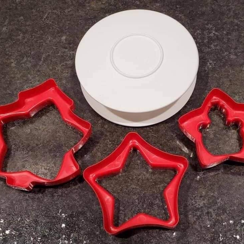 Holiday Cookie Cutters-includes 3 double sided cutters plus storage case